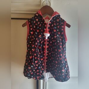 Vintage Handmade Mushroom Patterned Vest